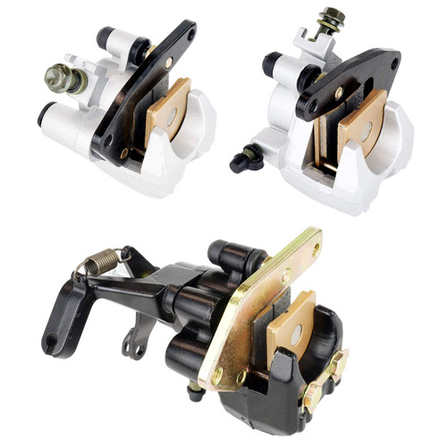 Caltric Front And Rear Brake Caliper with Pads Compatible with Yamaha Warrior 350 Yfm350 X 1989-2004 Caltric Front And Rear Brake Caliper with Pads Compatible with Yamaha Warrior 350 Yfm350 X 1989-2004
