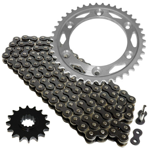 Caltric Black Drive Chain And Sprocket Kit Compatible with Honda Cbr900Rr Cbr929Rr Cbr954Rr 2000-2003