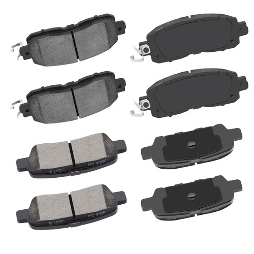 Front Rear Ceramic Brake Pads Kits 8pcs fit for 2013-2017 for Nissan Altima