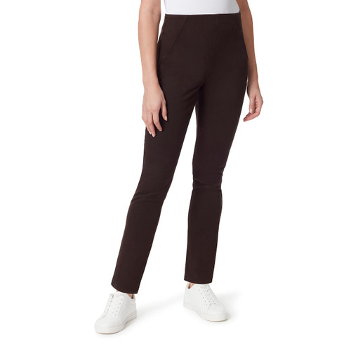 Bandolino Women's Tessa Tummy Control Pull On Slim Straight Jean, HOT Espresso