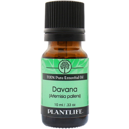 Plantlife Davana Aromatherapy Essential Oil - Straight from The Plant 100% Pure Therapeutic Grade - No Additives or Fillers - 10 ml