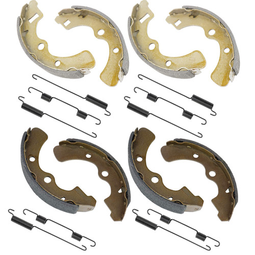 Caltric 2 Front Rear Brake Shoes Compatible with Kawasaki Mule 2510 Kaf620A Kaf620 A 4X4 1994-2000