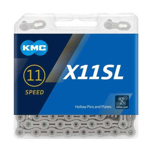 KMC X11SL 11 Speed Chain, Silver, 118 Link