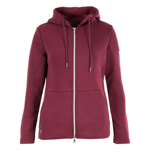 Horze Fiona Women's Sweatshirt Port Royal (Dark Red) 4