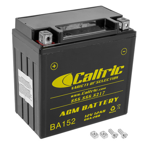 Caltric AGM Battery Compatible with Kawasaki KFX700 KSV700 2004 2005 2006 2007 2008 2009 2010 2011 / 12V 12AH CCA 200 / KMX14-BS Caltric AGM Battery Compatible with Kawasaki KFX700 KSV700 2004 2005 2006 2007 2008 2009 2010 2011 / 12V 12AH CCA 200 / KMX14-BS