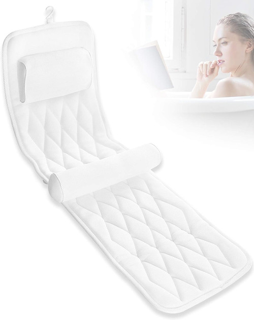 Bath Pillow,Bath Pillows for Tub Neck and Back Support, Bathtub Pillows for Head and Neck, Bathtub Pillow, Bath Accessories for Tub Women, Hot Tub Accessories for Adults, Tub Pillow
