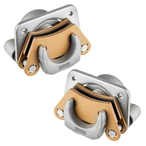 Caltric Rear Left Right Brake Caliper Compatible with Polaris Ranger XP 700 4x4 2005 2006 with Pads