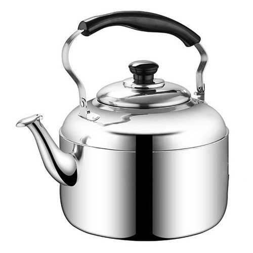Tea kettle, Stainless Steel Whistling Tea Kettle Stovetop Food Grade Tea Pot with Ergonomic Handle Loud Whistle Tea Kettle for Stove Top (Color : OneColor, Size : 4L)