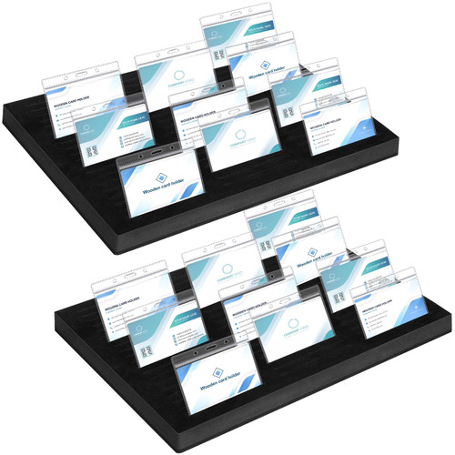 Lincia Name Badge Holder ID Badge Tray Organizer Name Badge Organizer Badge Foam Holds 60 Badges ID Tag Name Badge Organizer Name Tag Holders for Office School, 16 3/4 x 12 x 1 1/4 Inch (2 Pcs)