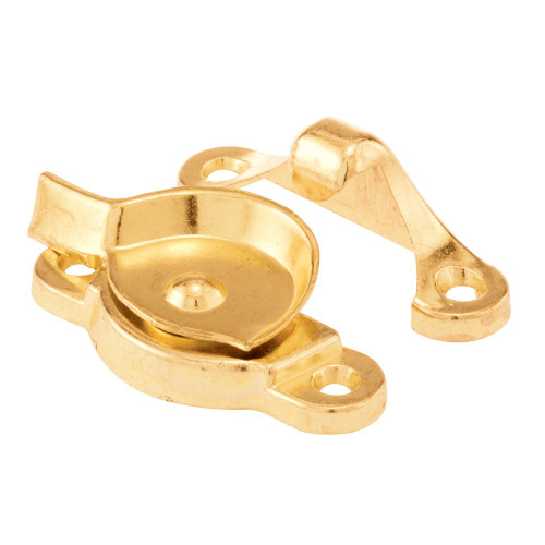 Slide-Co 171117 Spring Cam Action Window Sash Lock, Brass Plated