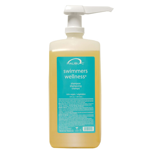 Malibu C Swimmers Wellness Shampoo (64 oz) - Protects Hair Against Chlorine Damage & Combats Brittle Hair - Swimmers Shampoo for Removing Pool Elements from Hair Malibu C Swimmers Wellness Shampoo (64 oz) - Protects Hair Against Chlorine Damage & Combats Brittle Hair - Swimmers Shampoo for Removing Pool Elements from Hair