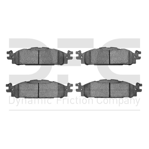 Dynamic Friction Company Heavy Duty Brake Pads - Semi Metallic 1214-1508-00-Front Set For 2009-2012 Lincoln MKS, 2009-2019 Ford Flex, 2010-2012 Lincoln MKT, 2010-2019 Ford Taurus, 2011-2019 Ford
