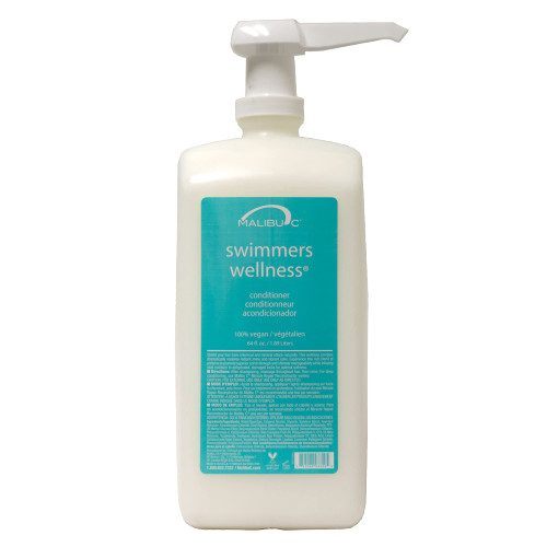 Malibu C Swimmers Wellness Conditioner (64 oz) - Moisturizing Conditioner for Swimmers - Strengthening Proteins Help Prevent Brittle, Dry Hair from Swimming Malibu C Swimmers Wellness Conditioner (64 oz) - Moisturizing Conditioner for Swimmers - Strengthening Proteins Help Prevent Brittle, Dry Hair from Swimming