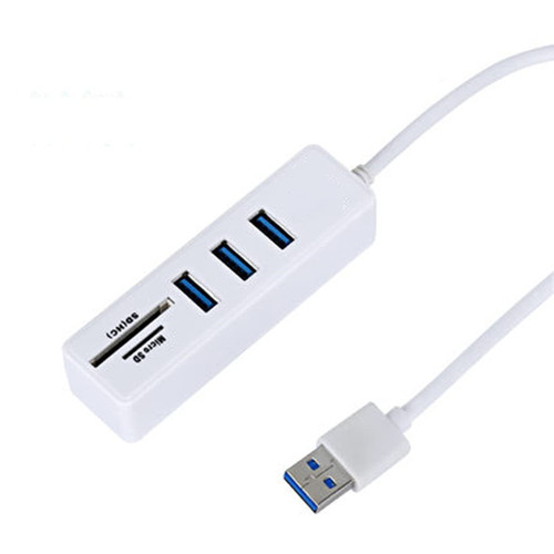 CHYSP USB Hub 3.0 Multi USB 3.0 Hub USB Splitter High Speed TF SD Card Reader All in One for PC Computer Accessories (Color : B)