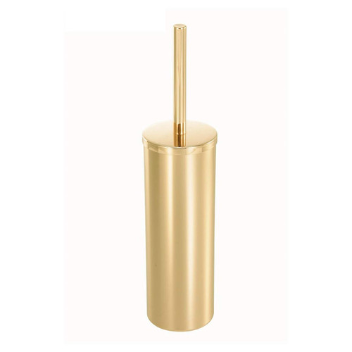 POEPIE Toilet Brush and Holder Set Stainless Steel Toilet Brush, Toilet Brush and Bracket, Bathroom Toilet Brush-Ergonomic, Beautiful and Durable (Gold) Toilet Bowl Brush for Bathroom