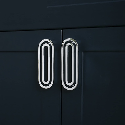 AOKLEY Handle Brass Drawer Knobs Dresser Knobs Bright Chrome Kitchen Handles Pulls Hardware Bathroom Furniture 1Pcs (Color : C-4926-128)