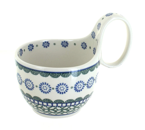 Blue Rose Polish Pottery Maia Soup Mug