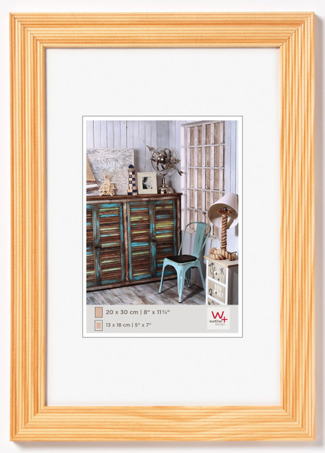 Walther Design HI030H, 8 x 11.75 inch (20 x 30 cm), Nature Grado Wooden Picture Frame
