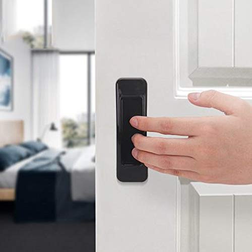 FKSDHDG 4 pcs Paste The Open Sliding Door Handles for Interior Doors Glass Window Cabinet Drawer Wardrobe Self-Adhesive Handle