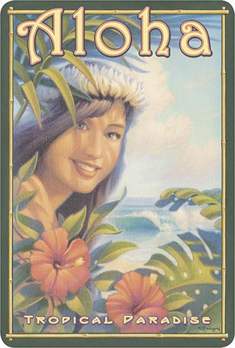 Hawaiian Vintage Postcards Pack of 30 - Aloha Tropical Paradise by Kerne Erickson
