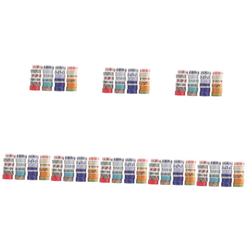 EXCEART 192 Rolls Christmas Washi Tape Christmas Stickers Scrapbook Tape Scrapbook Embellishments Decorative Paper Tapes Homemade Stickers Christmas Card Decorations Scrapbooking Tapes