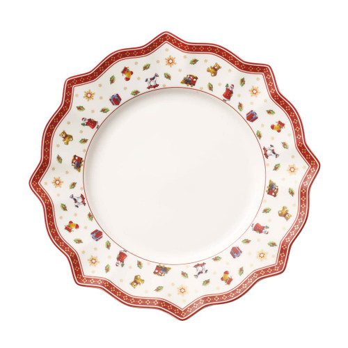 Villeroy & Boch Delight Plate, Porcelain, Multi, Dinner, White