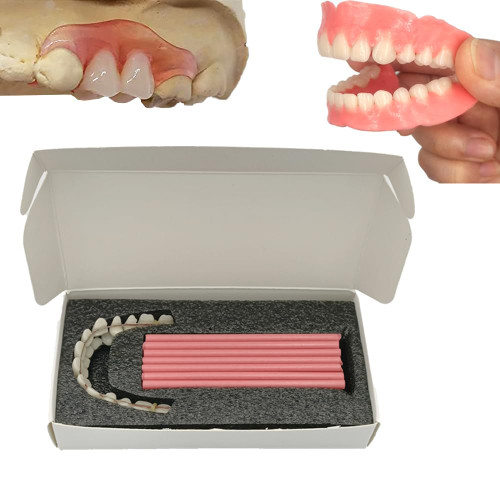 Denture Material Kit Temporary Tooth Repair Kit Temporary Teeth Replacement Kit for Temporary Fixing the Missing and Broken Tooth Denture Material Kit Temporary Tooth Repair Kit Temporary Teeth Replacement Kit for Temporary Fixing the Missing and Broken Tooth
