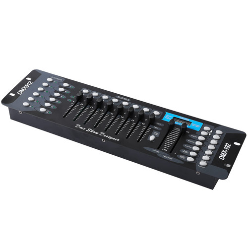 DMX Controller 192 DMX 512 Controller DJ Lights Controller Lighting Mixer Board DMX Console for Dj Lights, Party Light Shows Disco Pub Night Club Bars and Moving Heads