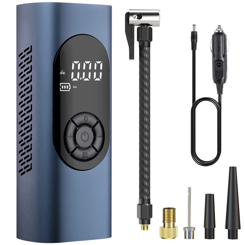 Tire Inflator Portable Air Compressor, 9000mAh Air Pump for Car Tires, 2X Fast Inflation 150PSI Car Accessories with LED Light Portable Cordless Tire Inflator for Cars, E-Bikes, Balls, Motorcycles Tire Inflator Portable Air Compressor, 9000mAh Air Pump for Car Tires, 2X Fast Inflation 150PSI Car Accessories with LED Light Portable Cordless Tire Inflator for Cars, E-Bikes, Balls, Motorcycles