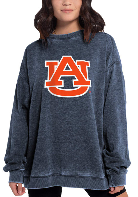 chicka-d NCAA Auburn Tigers Womens Campus Pullover, Ink, Medium (449_TC_PL)