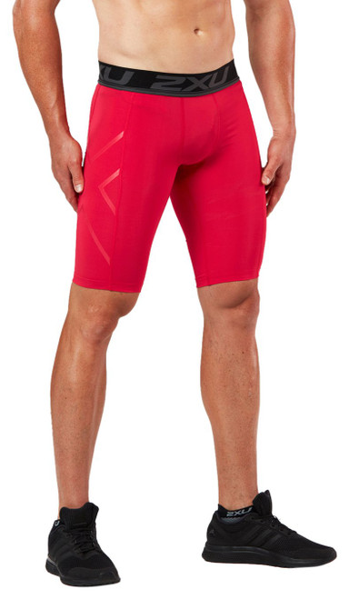2XU Men's LKRM Compression Shorts, Red, 3X-Large
