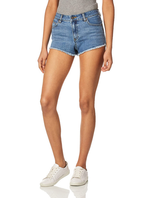 Volcom Women's Stoney Stretch Cut Off Denim Short, Flight Blue, 24
