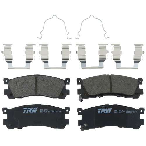TRW Pro TRC0553 Disc Brake Pad Set For Mazda MPV 1993-1998, Rear, And Other Applications