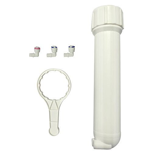 FS-TFC Reverse Osmosis Membrane Housing 1812/2012 with 1/4" Quick-Connect Fittings for Ro Menbrane 50/75/100/150 GPD -White