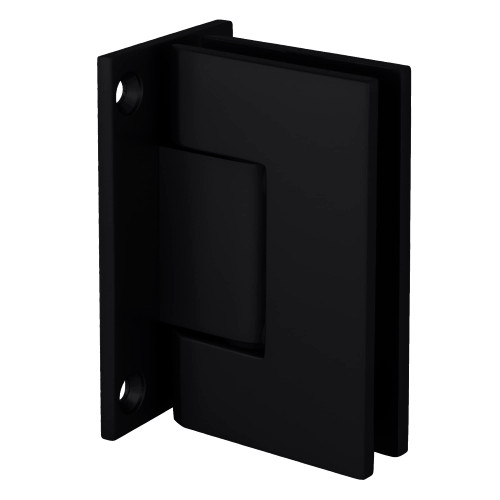 CRL GEN037MBL Matte Black Geneva 037 Series Wall Mount Full Back Plate Standard Hinge