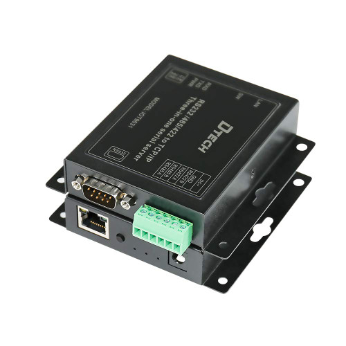DTech Serial to Ethernet Converter Adapter RS232 RS422 RS485 to TCP IP Device Server Supports DHCP DNS Modbus RTU/TCP 10/100M Power Over Ethernet POE