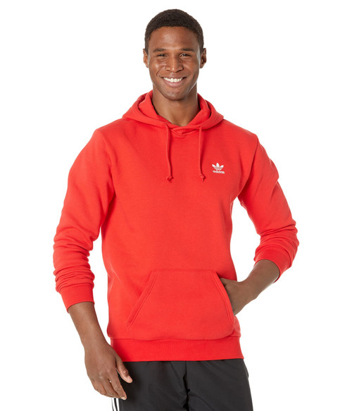 adidas Originals Men's Adicolor Essentials Trefoil Hoodie, Vivid Red, X-Large adidas Originals Men's Adicolor Essentials Trefoil Hoodie, Vivid Red, X-Large