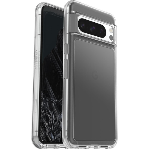 OtterBox Google Pixel 8 Pro Symmetry Series Clear Case - CLEAR, ultra-sleek, wireless charging compatible, raised edges protect camera & screen