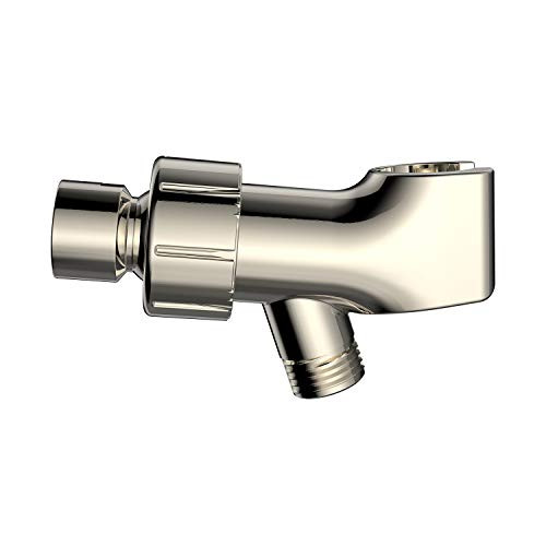 Samodra shower head holder, Adjustable Handheld Shower Arm Bracket With Brass Connector (Brushed Nickel)