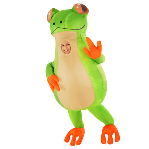 Morph Frog Costume for Kids, Inflatable Frog Costume, Frog Halloween Costume, Kids Inflatable Animal Costume, Green Frog Costume, Blow Up Frog Costume, Animal Costumes for Kids, Kids Animal Costumes