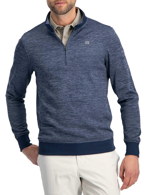 Three Sixty Six Dry Fit Pullover Sweaters for Men - Quarter Zip Fleece Golf Jacket - Tailored Fit