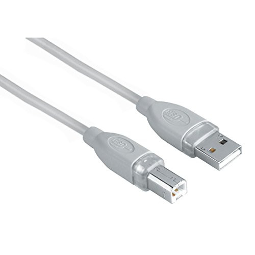 Hama USB2 Connect Cable USB-A Plug to USB-B Plug 1.8m Grey [45021]