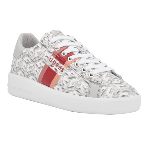 GUESS Women's REYHANA Sneaker, Grey Multi 050, 11