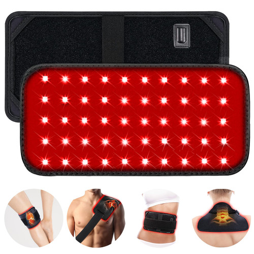 Red Light Therapy Belt, Infrared Light Therapy for Body Wearable Wrap with Timer for Back Shoulder Waist Muscle Pain Relief, Reduce Inflammation and Joint Pain, Infrared Light Therapy for Pain