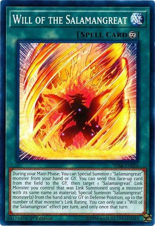 Yu-Gi-Oh! - Will of The Salamangreat - SDSB-EN026 - Common - 1st Edition - Structure Deck: Soulburner