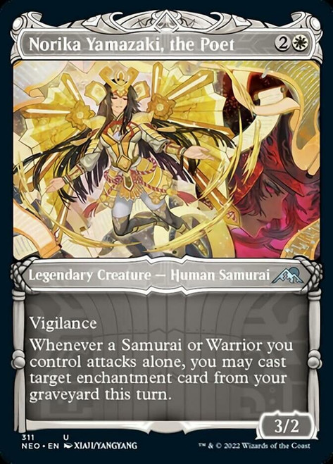 Magic: the Gathering - Norika Yamazaki, The Poet (311) - Showcase - Kamigawa: Neon Dynasty