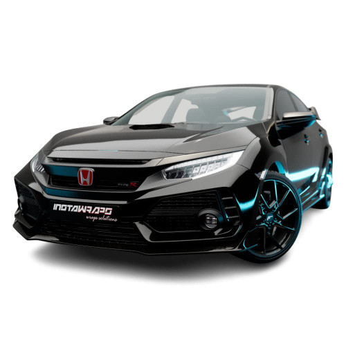 KPMF K75400 Vinyl Film Car Wrap Series | Gloss Phantom Black Metallic | K75448 | (Sample 3in x 5in)