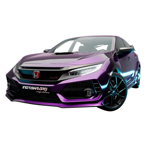 KPMF K75400 Vinyl Film Car Wrap Series | Gloss Purple/Black Iridescent | K75465 | (Sample 3in x 5in)