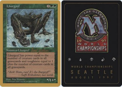 Magic The Gathering - Lhurgoyf - World Championship Deck Singles