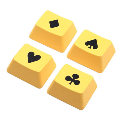 Game Keycaps Design 1.25U 10mm OEM Height Keycap Set 4PCS for DIY Gaming Mechanical Keycaps PBT Keycaps Oil Resistant Keycaps Comfortable Typing Experience Birthday Gift for Gamers